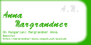 anna margrandner business card